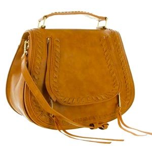 Womens Brown Shoulder Handbag Purse Small (see description)